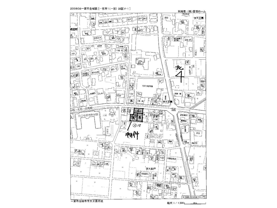 光明寺住宅用地地図